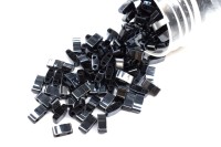 Бисер японский MIYUKI Half TILA #55092 Black Blue Hematite Fulll, непрозрачный, 5 грамм
