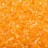 Бисер японский MATSUNO рубка 11/0 2CUT 231, цвет прозрачный, оранжевая линия внутри, 10г - Бисер японский MATSUNO рубка 11/0 2CUT 231, цвет прозрачный, оранжевая линия внутри, 10г
