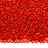 Бисер чешский PRECIOSA круглый 11/0 97050 красный, серебряная линия внутри, квадратное отверстие, 50г - Бисер чешский PRECIOSA круглый 11/0 97050 красный, серебряная линия внутри, квадратное отверстие, 50г