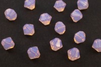 Бусины биконусы хрустальные 5мм, цвет ROSE OPAL, 750-024, 10шт