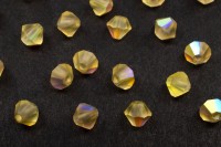 Бусины биконусы хрустальные 4мм, цвет JONQUIL AB MATT, 746-125, 20шт