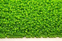 Бисер японский MIYUKI круглый 15/0 #4471 неоновый зеленый, непрозрачный Duracoat, 10 грамм