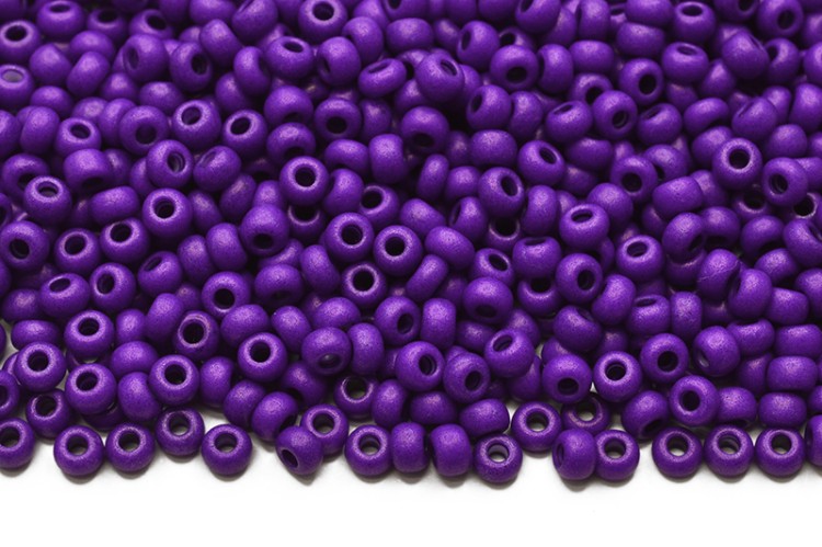 Бисер чешский PRECIOSA круглый 6/0 16А28М матовый фиолетовый непрозрачный, 50г Бисер чешский PRECIOSA круглый 6/0 16А28М матовый фиолетовый непрозрачный, 50г