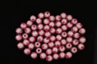 Бусины акриловые круглые граненые 8мм, отверстие 2мм, цвет розовый, 540-249, 10г (около 40шт)