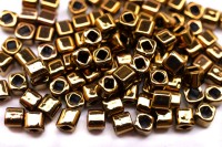 Бисер японский TOHO Cube кубический 3мм #0223 античная бронза, 5 грамм