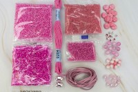 Набор для рукоделия, розовая гамма цветов, 59-007, 1 шт