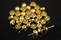 Бусины Hill beads 8мм, отверстие 0,5мм, цвет 23980/26443 золотой, 722-024, 10г (~25шт)