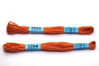 Мулине Gamma, цвет 3204 бледно-оранжевый, хлопок, 8м, 1шт
