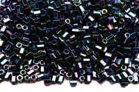 Бисер японский MIYUKI Hexagon 2 Cut (шестиугольный) 11/0 #0452 темный синий ирис, металлизированный, 5 грамм