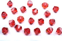 Бусины биконусы хрустальные 4мм, цвет PADPARADSCHA, 746-084, 20шт