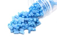 Бисер японский MIYUKI Half TILA #0413FR голубой, матовый радужный непрозрачный, 5 грамм