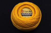 Пряжа Canarias, цвет 6347 желтый, 100% хлопок мерсеризованный, 20г, 203м, 1шт
