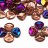 Бусины Rose Petal beads 8мм, отверстие 0,5мм, цвет 00030/29500 Crystal/Sliperit, 734-037, около 10г (около 50шт) - Бусины Rose Petal beads 8мм, отверстие 0,5мм, цвет 00030/29500 Crystal/Sliperit, 734-037, около 10г (около 50шт)