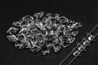 Бусины GemDuo 8х5мм, отверстие 0,8мм, цвет 00030 хрусталь, 709-155, 10г (около 64шт)
