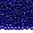 Бисер чешский PRECIOSA круглый 10/0 37080 синий, серебряная линия внутри, квадратное отверстие, 2 сорт, 50г - Бисер чешский PRECIOSA круглый 10/0 37080 синий, серебряная линия внутри, квадратное отверстие, 2 сорт, 50г