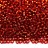 Бисер японский MIYUKI круглый 15/0 #1434 красный апельсин, серебряная линия внутри, 10 грамм - Бисер японский MIYUKI круглый 15/0 #1434 красный апельсин, серебряная линия внутри, 10 грамм
