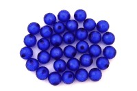 Бусины акриловые круглые граненые 12мм, отверстие 2мм, цвет синий, 540-237, 10шт