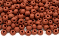 Бисер чешский PRECIOSA круглый 6/0 22m07 матовый коричневый, PermaLux, 50г