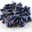 Бусины Chilli beads 4х11мм, два отверстия 0,9мм, цвет 23980/21135 черный/матовый синий ирис, 702-020, 10г (около 35шт) - Бусины Chilli beads 4х11мм, два отверстия 0,9мм, цвет 23980/21135 черный/матовый синий ирис, 702-020, 10г (около 35шт)