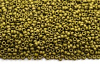 Бисер японский MIYUKI круглый 15/0 #2032 золотая оливка, металлизированный матовый, 10 грамм