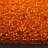 Бисер японский MIYUKI круглый 15/0 #0008F оранжевый, матовый, серебряная линия внутри, 10 грамм - Бисер японский MIYUKI круглый 15/0 #0008F оранжевый, матовый, серебряная линия внутри, 10 грамм