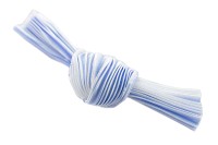 Лента шелковая Шибори, ширина 12см, цвет №035 голубой/белый, 20см