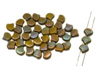 Бусины GINKO 7,5х7,5мм, отверстие 0,8мм, цвет 83120/15001 оливковый туман глянцевый, 710-096, 10г (около 40шт)