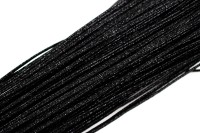 Шнур сутажный 1,9мм, цвет черный №971005 с метанитью, 1 метр