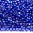 Бисер чешский PRECIOSA круглый 10/0 37059 синий радужный, серебряная линия внутри, квадратное отверстие, 1 сорт, 50г - Бисер чешский PRECIOSA круглый 10/0 37059 синий радужный, серебряная линия внутри, квадратное отверстие, 1 сорт, 50г