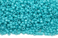 Бисер японский MIYUKI Delica цилиндр 11/0 DB-2130 бирюзовый, непрозрачный Duracoat, 5 грамм