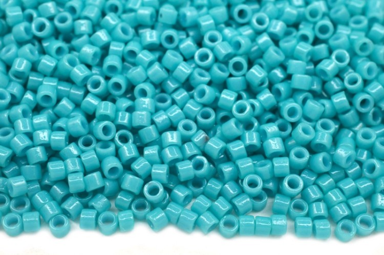 Бисер японский MIYUKI Delica цилиндр 11/0 DB-2130 бирюзовый, непрозрачный Duracoat, 5 грамм Бисер японский MIYUKI Delica цилиндр 11/0 DB-2130 бирюзовый, непрозрачный Duracoat, 5 грамм