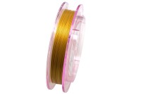 Ювелирный тросик SakuLux7 Flexy7, 0,35мм, 50м, цвет золото, 1017-123