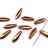 Бусины Dagger beads 16х5мм, отверстие 0,8мм, цвет 23980/27100 Jet Capri Gold Full, 736-053, 10шт - Бусины Dagger beads 16х5мм, отверстие 0,8мм, цвет 23980/27100 Jet Capri Gold Full, 736-053, 10шт