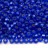 Бисер чешский PRECIOSA круглый 10/0 37050М матовый синий, серебряная линия внутри, квадратное отверстие, 2 сорт, 50г - Бисер чешский PRECIOSA круглый 10/0 37050М матовый синий, серебряная линия внутри, квадратное отверстие, 2 сорт, 50г