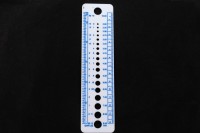 Линейка для определения размера спиц, 163х40х1,5мм, 32-242, 1шт