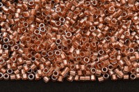 Бисер японский MIYUKI Delica цилиндр 10/0 DBM-0915 хрусталь/темный топаз, сверкающий/окрашенный изнутри, 5 грамм
