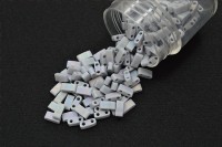 Бисер японский MIYUKI Half TILA #0498FR серый, матовый радужный непрозрачный, 5 грамм