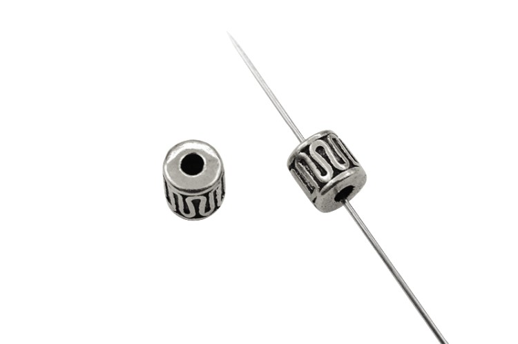 Бусина разделительная 5х5мм, отверстие 1,5мм, цвет античное серебро, сплав металлов, 24-005, 10шт Бусина разделительная 5х5мм, отверстие 1,5мм, цвет античное серебро, сплав металлов, 24-005, 10шт