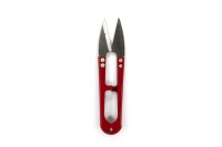 Ножницы 110х24х10мм, цвет красный, нержавеющая сталь, 32-038, 1шт