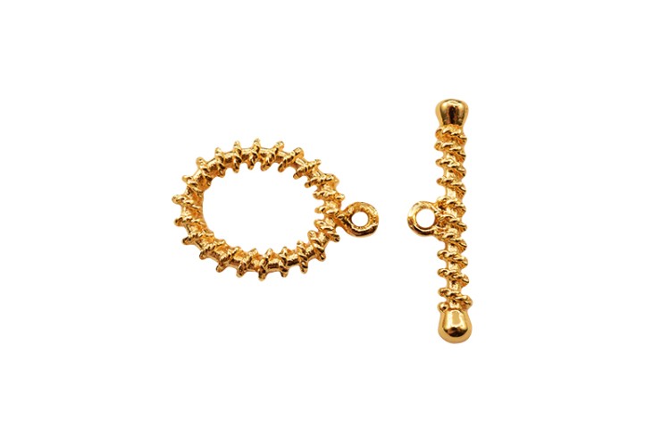 Замок тогл Овал 15х11х2мм/19х5х2мм, отверстие 1мм, цвет золото, латунь, 18К позолота, 12-057, 1 комплект Замок тогл Овал 15х11х2мм/19х5х2мм, отверстие 1мм, цвет золото, латунь, 18К позолота, 12-057, 1 комплект