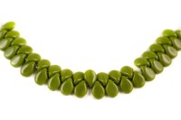 Бусины Pip beads 5х7мм, цвет 53420 оливковый непрозрачный, 701-032, 20шт
