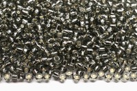 Бисер японский TOHO круглый 11/0 #0029 черный алмаз, серебряная линия внутри, 10 грамм
