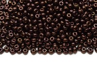 Бисер чешский PRECIOSA круглый 6/0 49095 коричневый непрозрачный блестящий, 50г