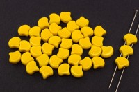 Бусины GINKO 7,5х7,5мм, отверстие 0,8мм, цвет 83120 желтый непрозрачный, 710-095, 10г (около 40шт)