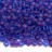 Бисер японский TOHO круглый 6/0 #0252F морская вода/фиолетовый матовый, окрашенный изнутри, 10 грамм - Бисер японский TOHO круглый 6/0 #0252F морская вода/фиолетовый матовый, окрашенный изнутри, 10 грамм