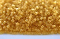 Бисер чешский PRECIOSA рубка 10/0 10020М матовый янтарный прозрачный, 50г