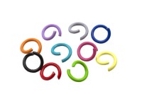 Кольца соединительные 8х1,2мм, разъемные, ассорти цветов, железо, 13-187, 10шт