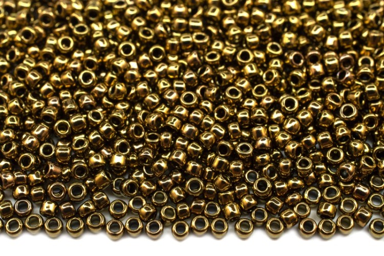 Бисер японский TOHO круглый 15/0 #0223 античная бронза, 10 грамм Бисер японский TOHO круглый 15/0 #0223 античная бронза, 10 грамм