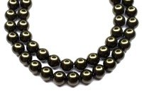 Жемчуг Preciosa Maxima, цвет dark green, 6мм, 704-189, 10шт