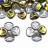 Бусины Rose Petal beads 8мм, отверстие 0,5мм, цвет 00030/28101 Crystal/Vitrail, 734-038, около 10г (около 50шт) - Бусины Rose Petal beads 8мм, отверстие 0,5мм, цвет 00030/28101 Crystal/Vitrail, 734-038, около 10г (около 50шт)